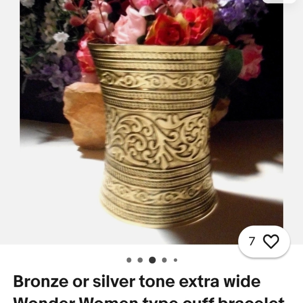Wide Gold Cuff Bracelet